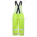 Men's High-Visibility Lime Green Waterproof Overalls